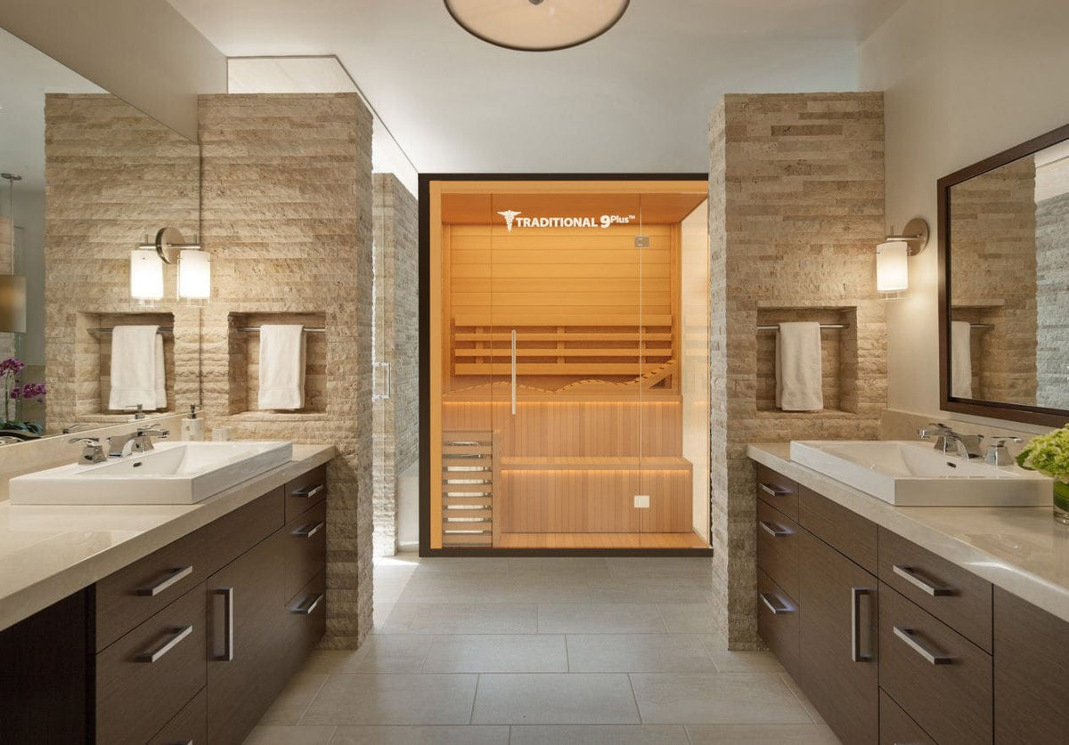 Medical Breakthrough Saunas - Traditional 9  4-7 Person Indoor Steam Sauna - Fitness Recovery Lab