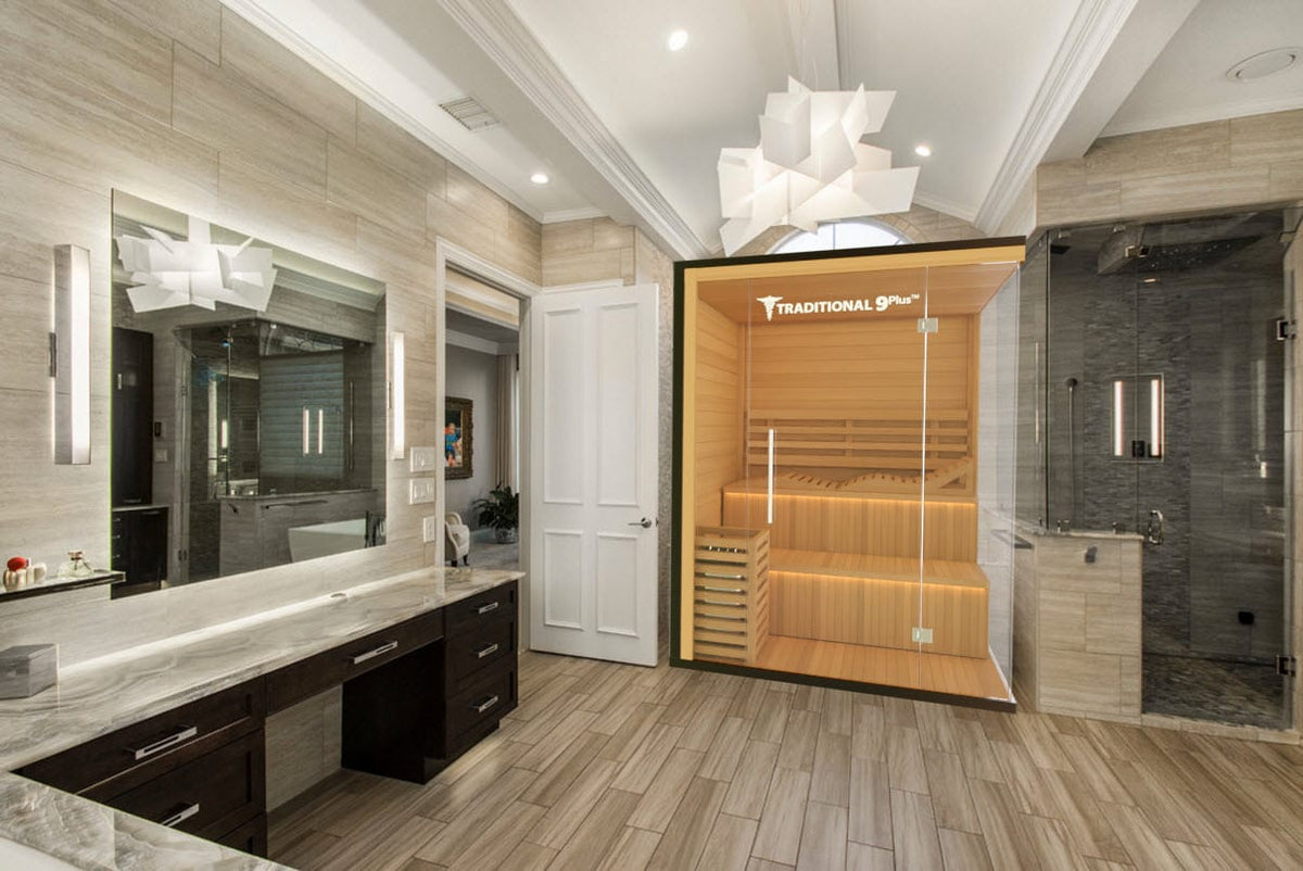 Medical Breakthrough Saunas - Traditional 9  4-7 Person Indoor Steam Sauna - Fitness Recovery Lab