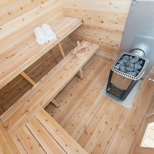 Dundalk Georgian Outdoor Cabin Sauna | 2-6 persons (CTC88W) - Fitness Recovery Lab