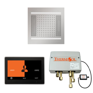 ThermaSol The Wellness Hydrovive14 Shower Head and Digital Shower Valve with 10" ThermaTouch Square - Sea & Stone Bath