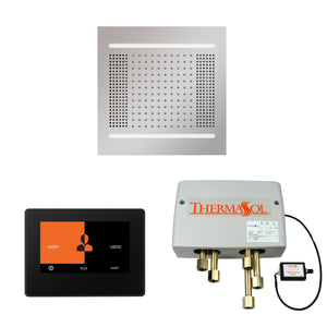 ThermaSol The Wellness Hydrovive14 Shower Head and Digital Shower Valve with 7" ThermaTouch Square - Sea & Stone Bath