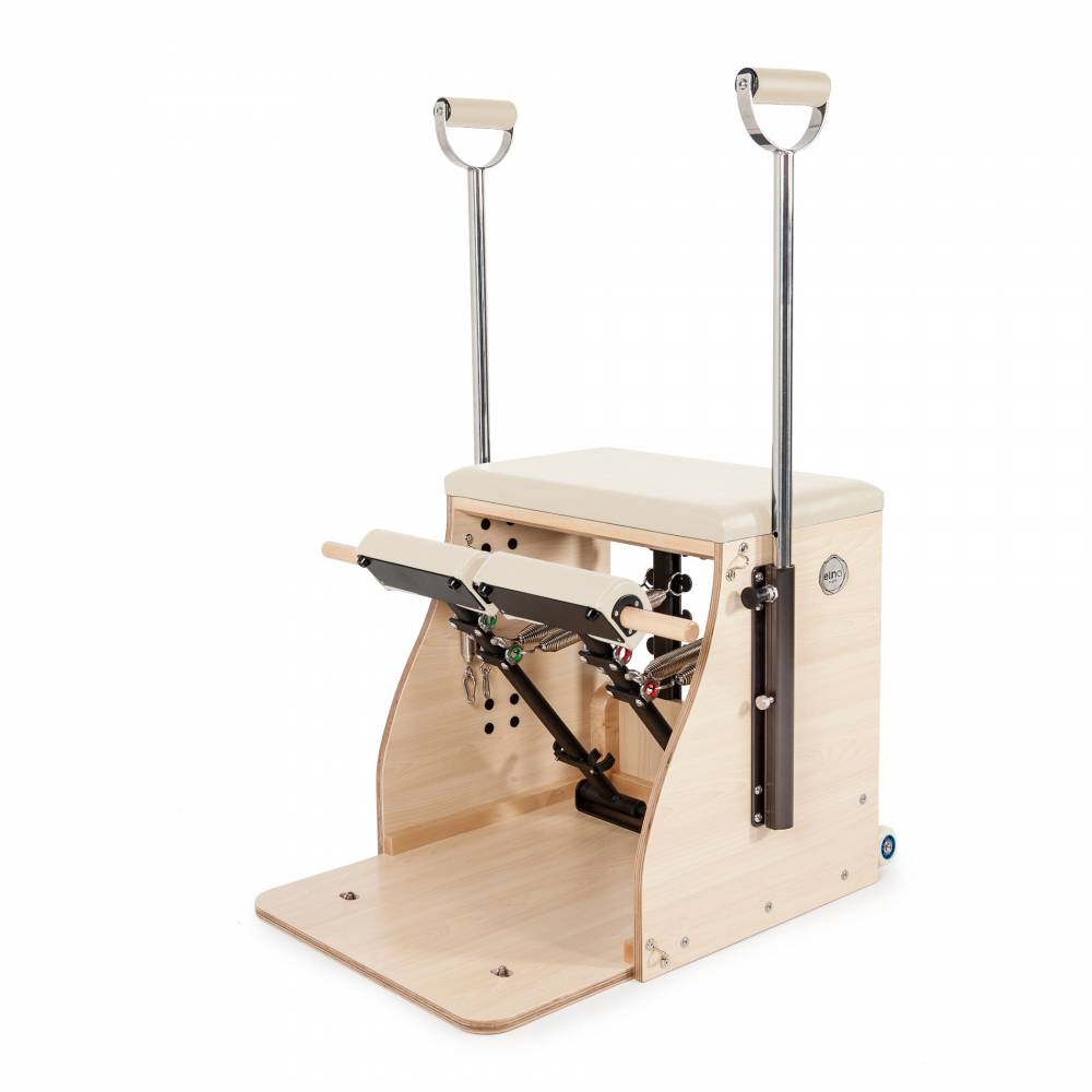 Elina Pilates Elite Wood Combo Chair with Handles - Pilates Reformers Plus
