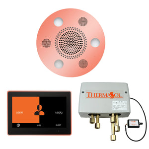 ThermaSol The Wellness Shower Head, and Digital Shower Valve with 10" ThermaTouch Round - Sea & Stone Bath