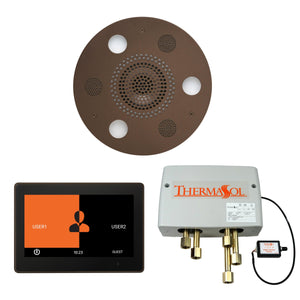 ThermaSol The Wellness Shower Head, and Digital Shower Valve with 10" ThermaTouch Round - Sea & Stone Bath